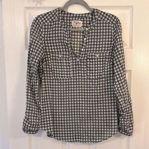 Anthropologie Black and White Blouse